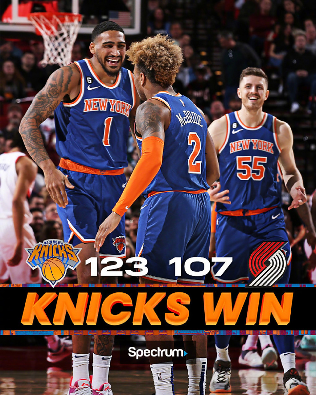 尼克斯擒下开拓者，取得重要一战的简单介绍